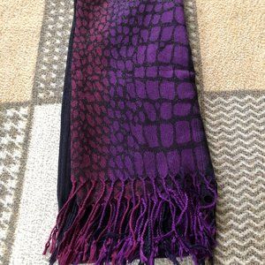 Purple, Magenta and Black Scarf